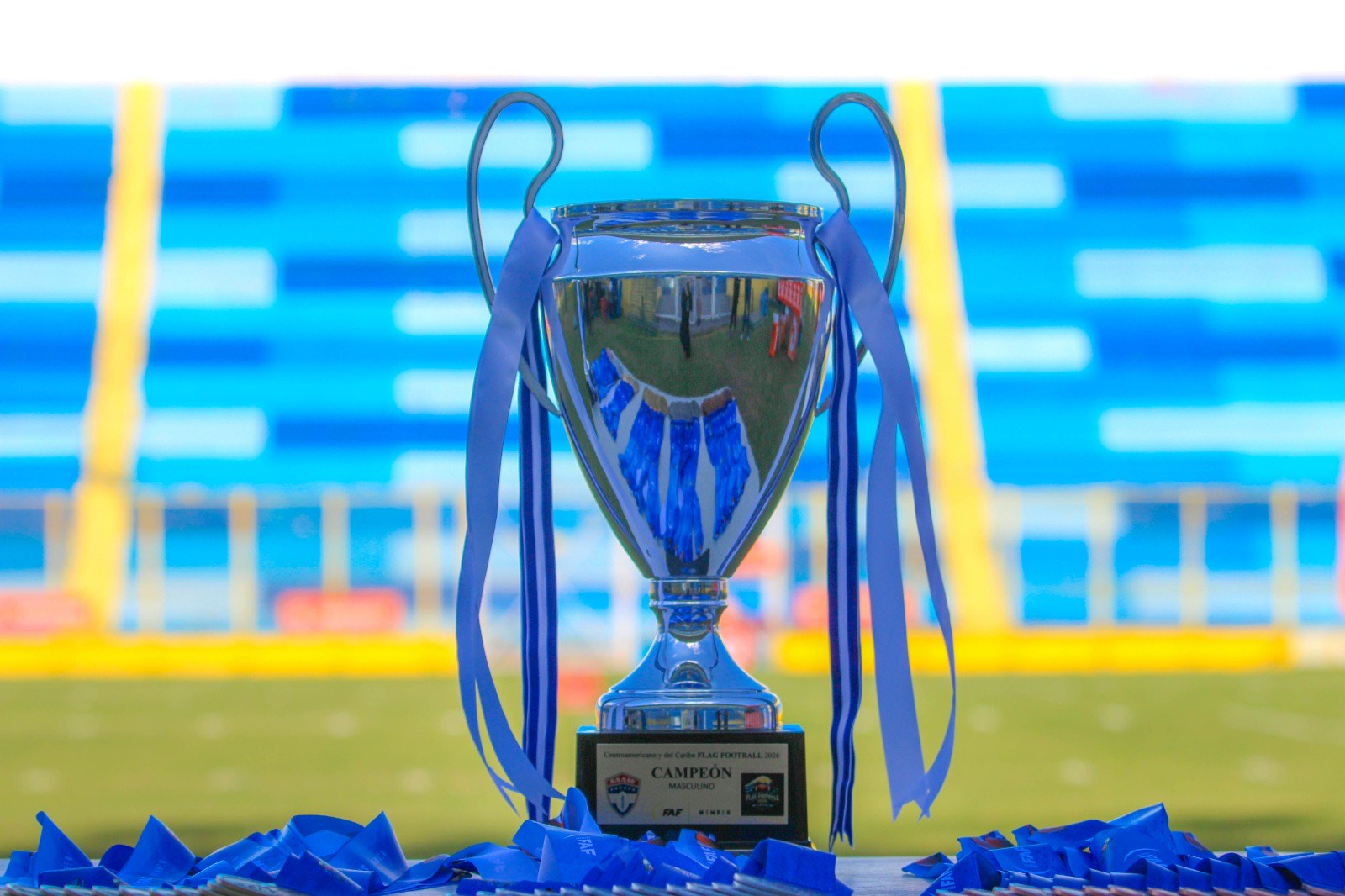 Champion trophy — Centroamericano y del Caribe Flag Football 2026
